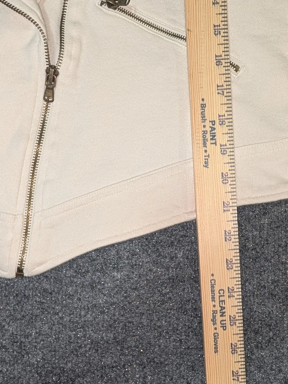 MNG by Mango Cream Studded Asymmetrical Moto Biker Jacket - Size L